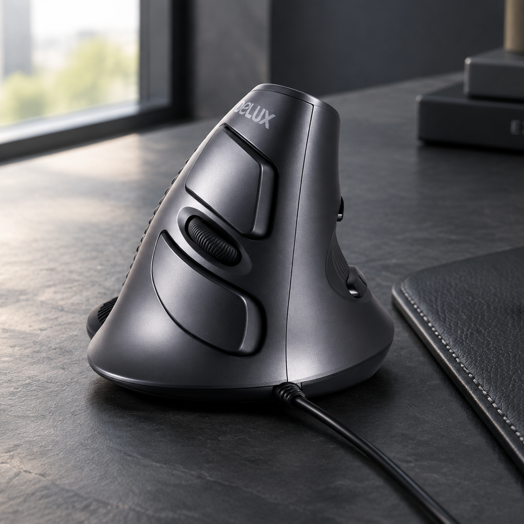 Arete Precision Wired Vertical Ergonomic Mouse