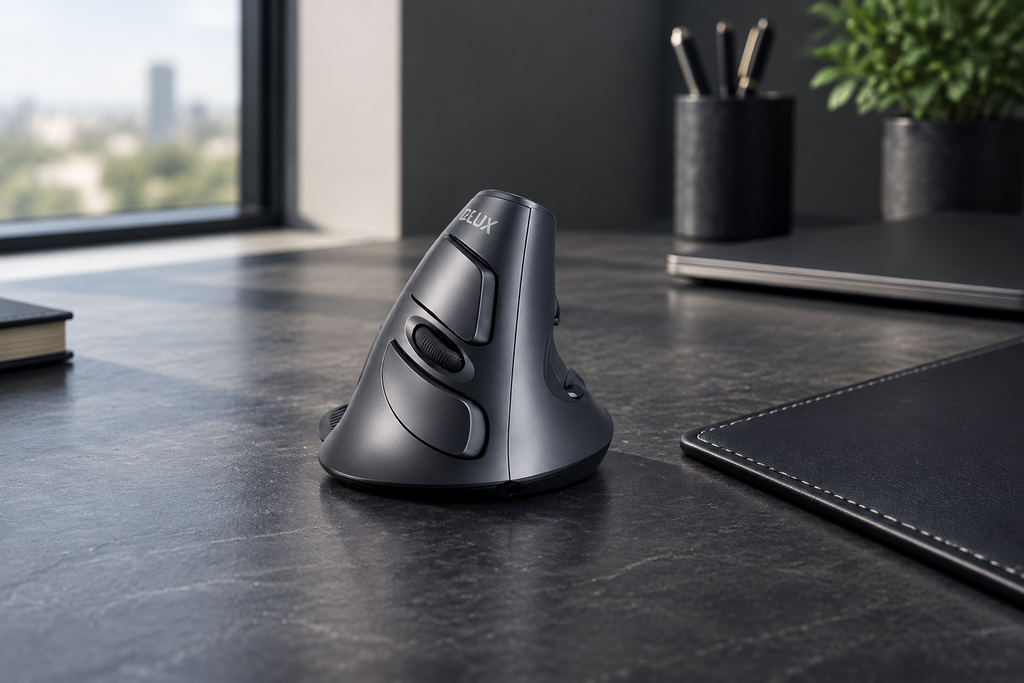 Arete Precision Wired Vertical Ergonomic Mouse
