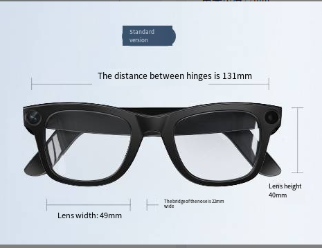 Arete AI Smart Glasses with HD Camera & Real-Time Audio