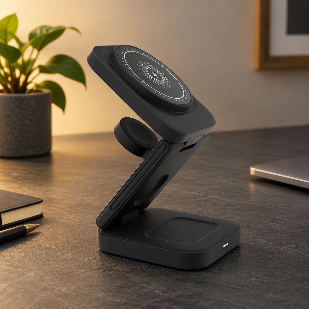 Arete 3-in-1 Foldable Magnetic Wireless Charging Station