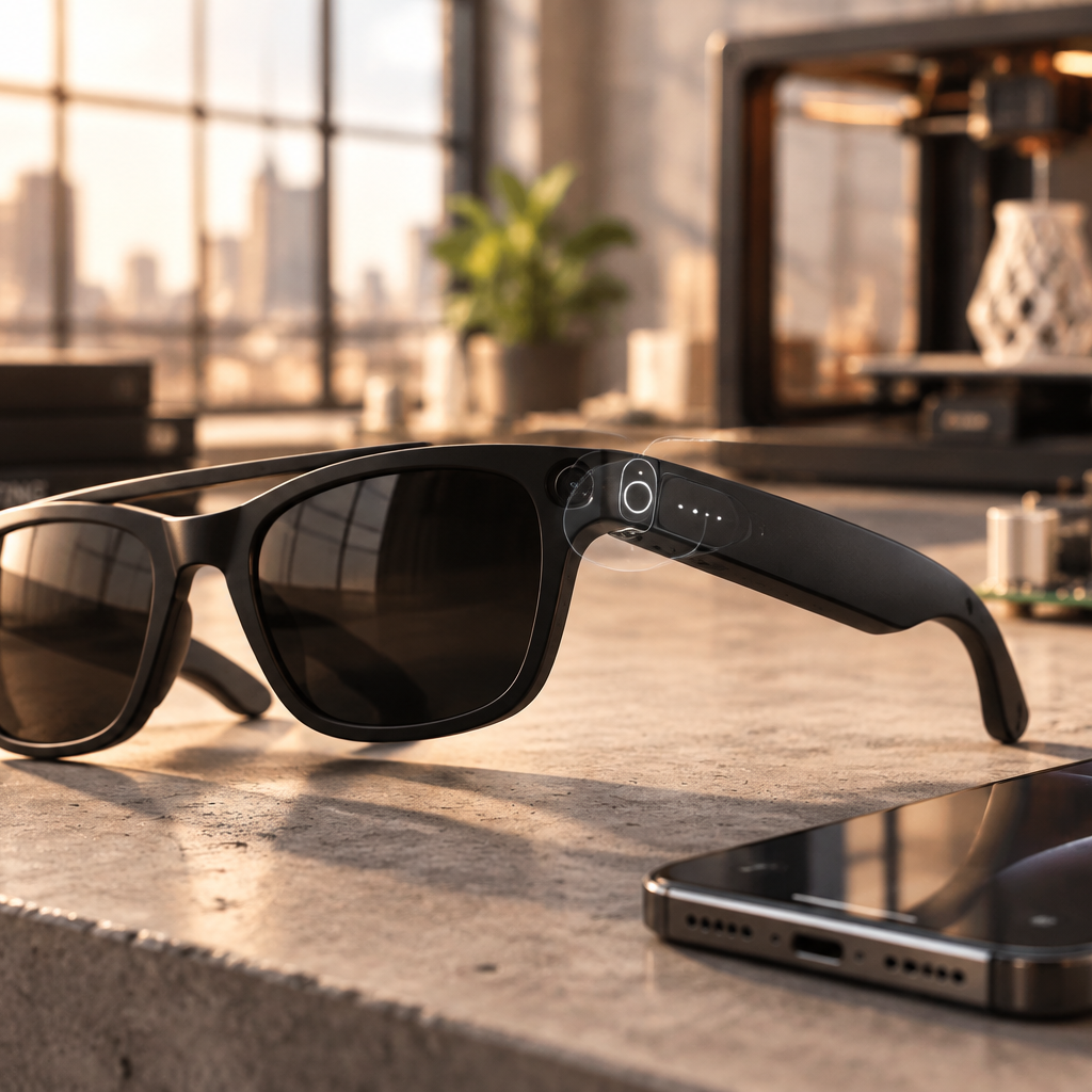 Arete AI Smart Glasses with HD Camera & Audio