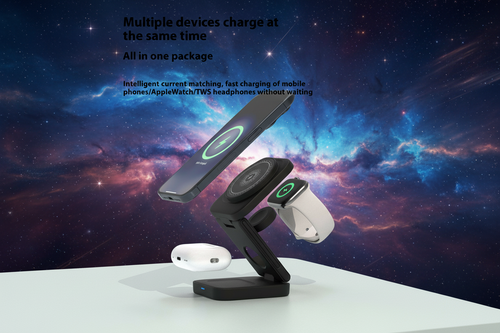 Arete 3-in-1 Foldable Magnetic Wireless Charging Station
