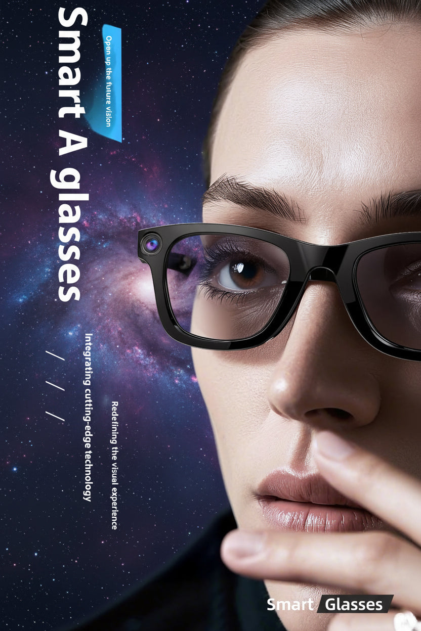 Arete AI Smart Glasses with HD Camera & Real-Time Audio
