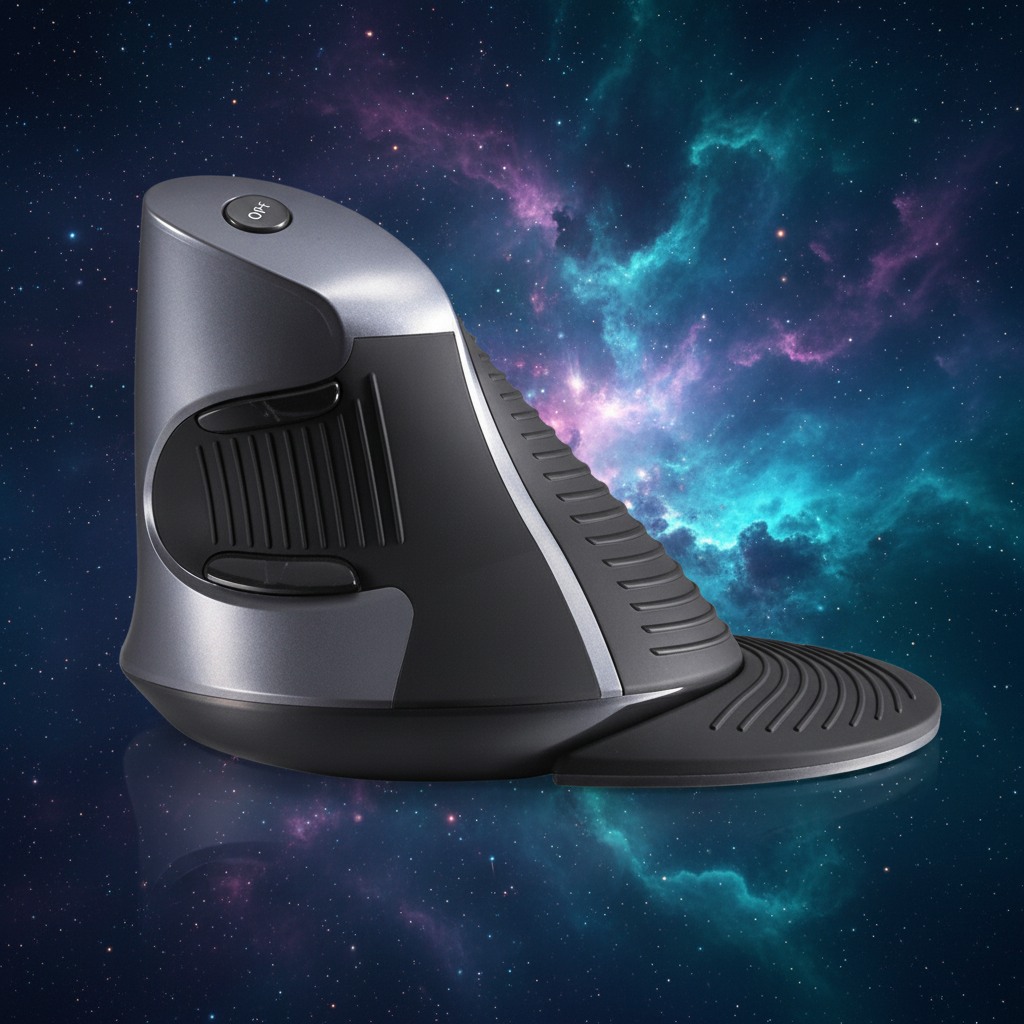 The Precision Tethered Node — Vertical Ergonomic Mouse for Deep Focus