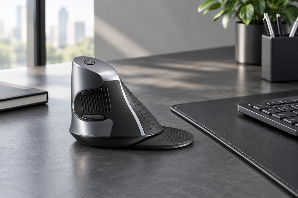 Arete Precision Wired Vertical Ergonomic Mouse