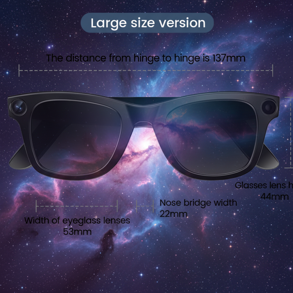 Arete AI Smart Glasses with HD Camera & Real-Time Audio