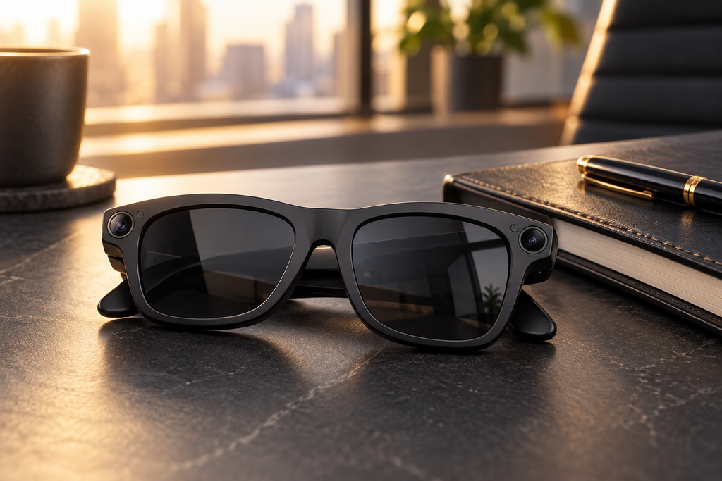Arete AI Smart Glasses with HD Camera & Audio