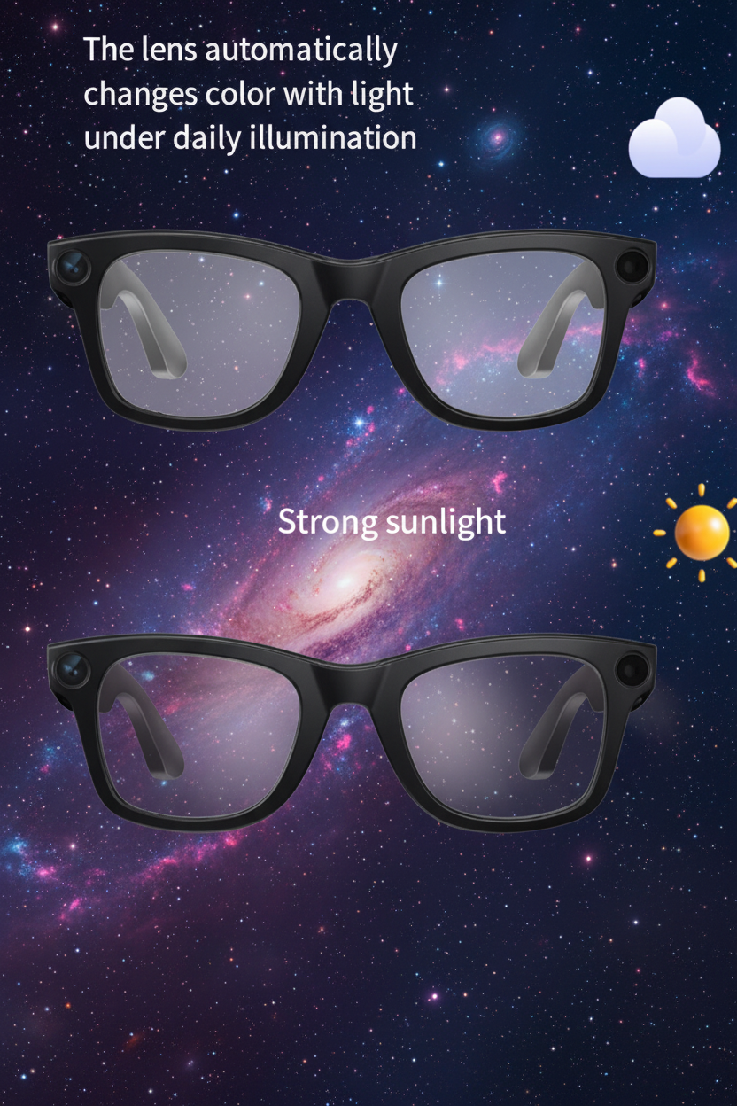 Arete AI Smart Glasses with HD Camera & Real-Time Audio